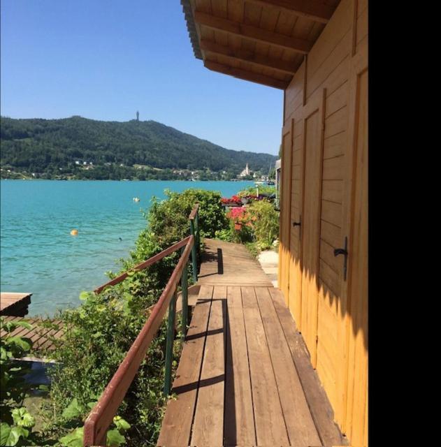 Seehaus Hochauer Direkter Seezugang Woerthersee Apartment Portschach am Worthersee Bagian luar foto